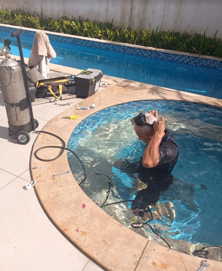 Detecção de vazamento em piscina